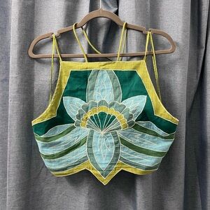 Free People Lotus Applique Halter Top